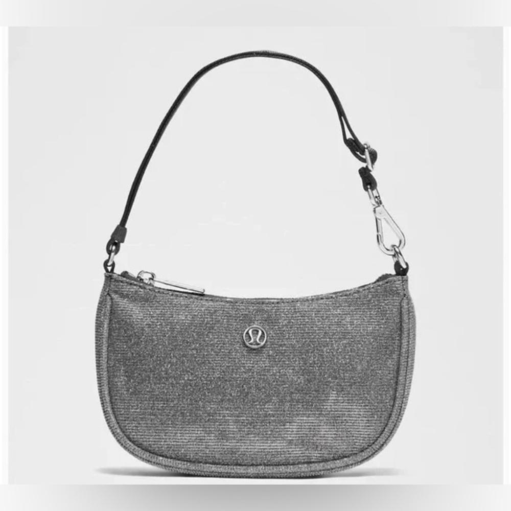 lululemon athletica Silver Metallic Mini Shoulder Bag